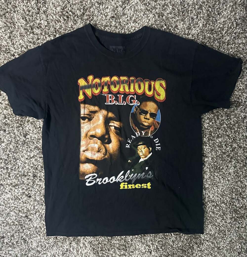 The Notorious B.I.G. Brooklyn's Finest Size L Black T-Shirt